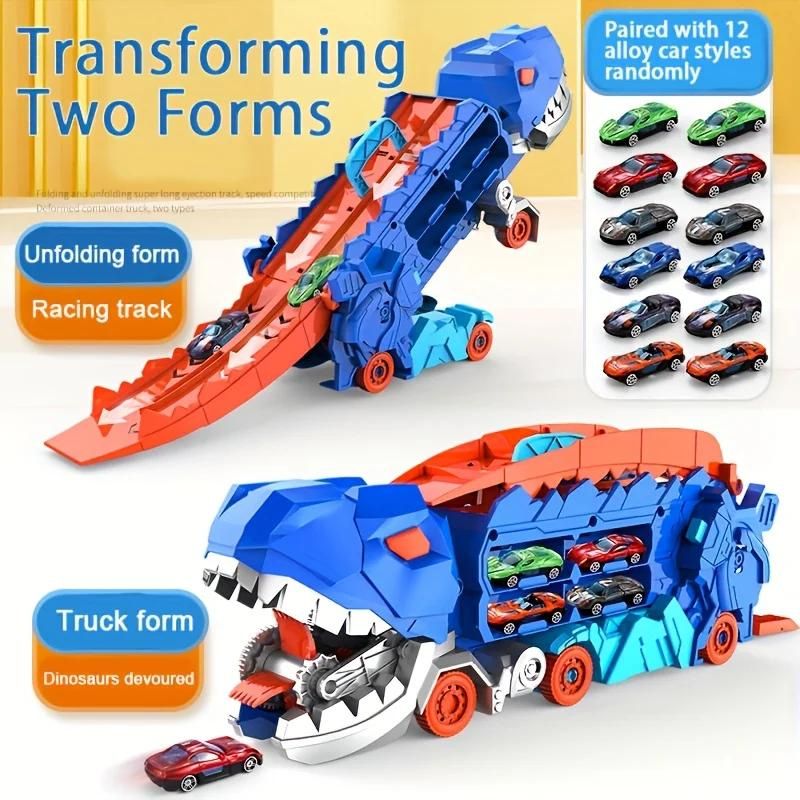 Transport Dinosaur Truck with Foldable Sliding