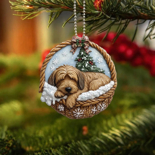 Briard In Mini Baskets Ornament - MB004