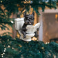 Scottish Terrier - Dog Sitting On Toilet Ornament  OT041