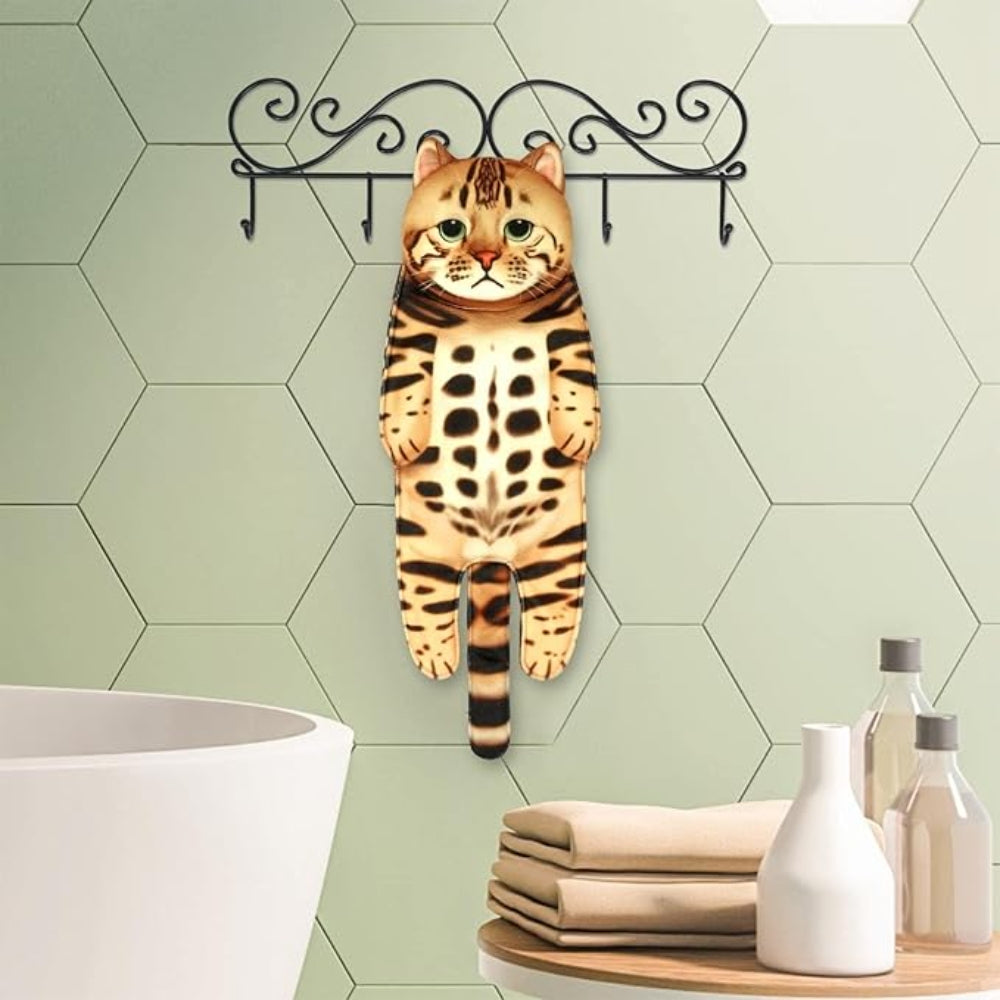 Adorable Cat Hand Towels - Bengal Cat