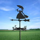 Umbrella Lady Stainless Steel Weathervane MW060