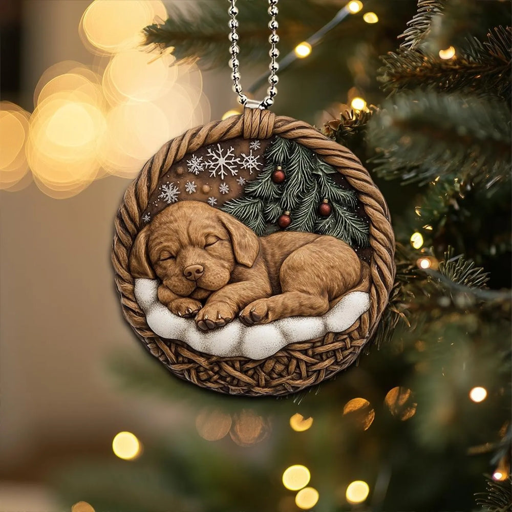 Chesapeake Bay Retriever In Mini Baskets Ornament - MB043