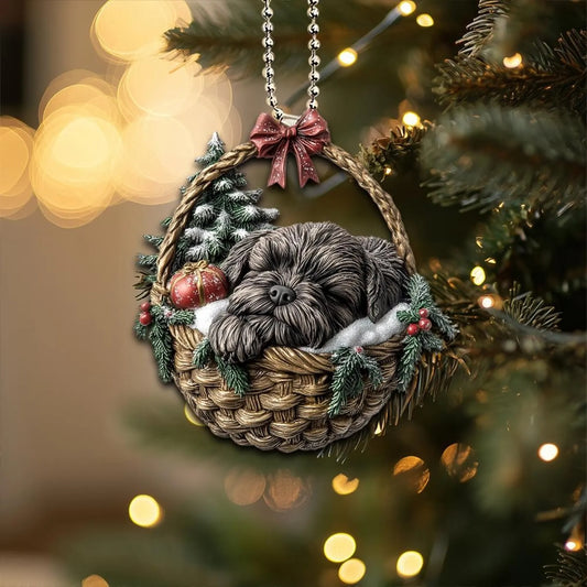 Bouvier Des Flandres In Mini Baskets Ornament - MB044