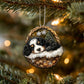 Bernedoodle In Mini Baskets Ornament - MB045