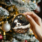 Bernedoodle In Mini Baskets Ornament - MB045