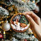 Basenji In Mini Basket Ornament - MB046