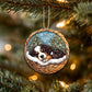 Bernedoodle In Mini Basket Ornament - MB047