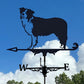 Border Collie Stainless Steel Weathervane MW012