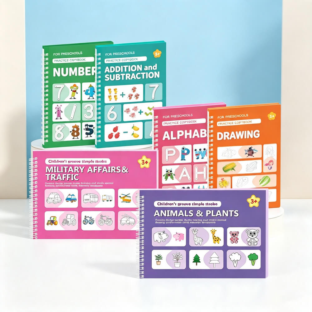 Reusable Grooved Handwriting Workbook for Kids