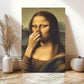 Piece Mimics Mona Lisa Bathroom Wall