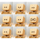 Charming Little Wooden Figure That Sways with 12PCS Magnetic Expressions