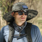 Outdoor Wide Brim Sun Hat With Solar Fan