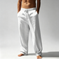 Men's Relaxed Linen Straight Leg Pants