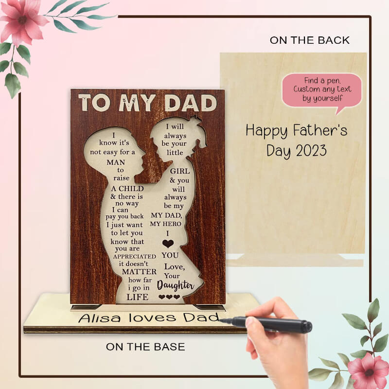 Father's Day Wooden Decoration