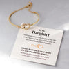 To My Daughter - Infinity Heart Bracelet