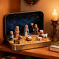 Mini Christmas Nativity Set In A Tin Box