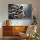 Jesus Protects The Lamb From Wolves - D377 - Gallery Wrapped Canvas Prints