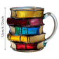 Rainbow Painted Book Mug