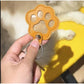 Pet Paw Shaped Leather Keychain