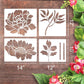Garden Fence Large Flower Stencils DIY Decoration BloomTrace
