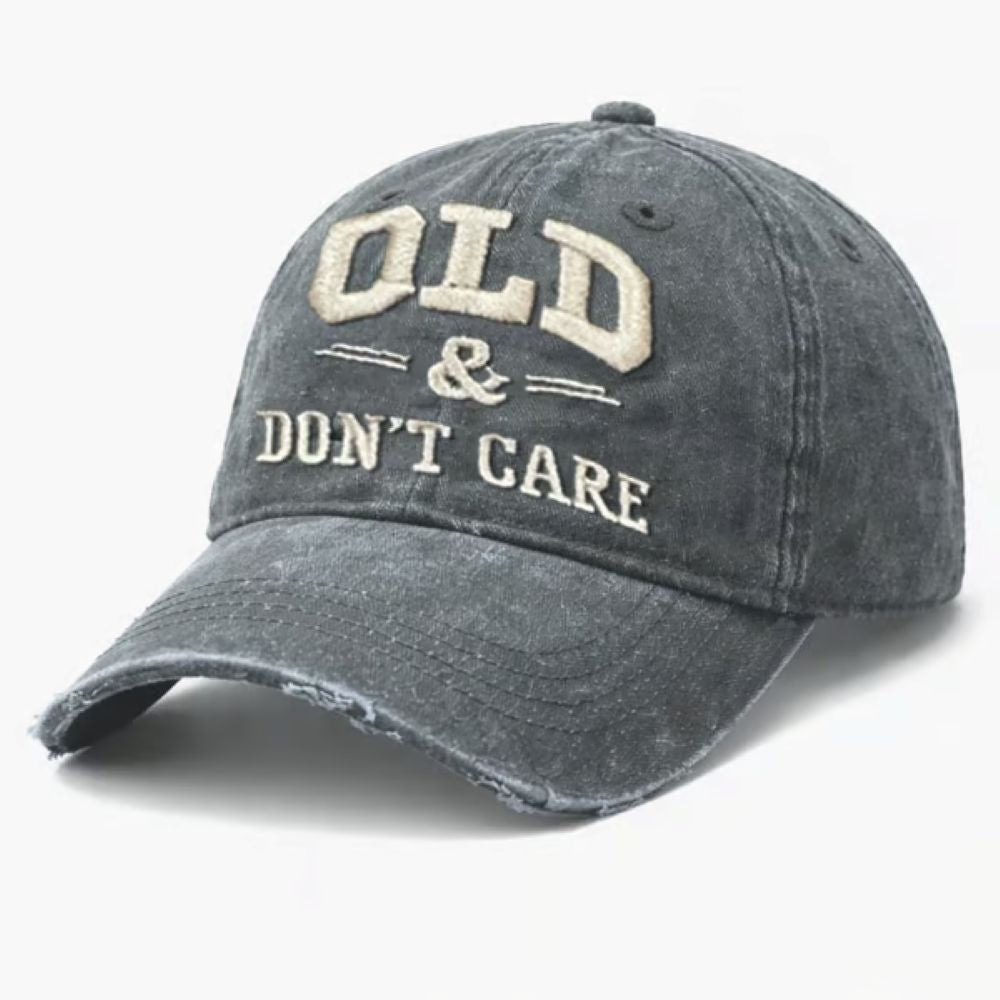 Vintage Distressed "OLD & DON'T CARE" Cap