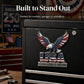 USA Faith, Family & Freedom Metal Emblem