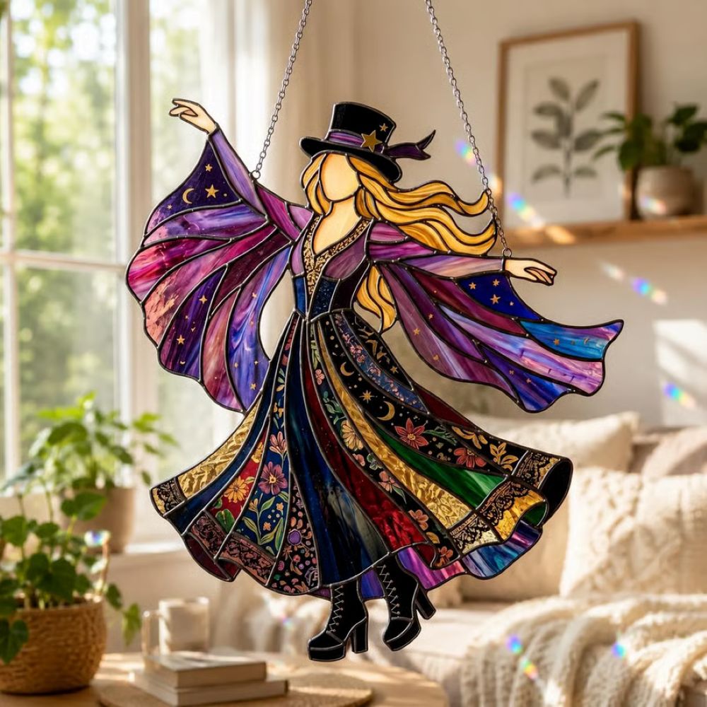 Handmade Stained Spinning Suncatcher