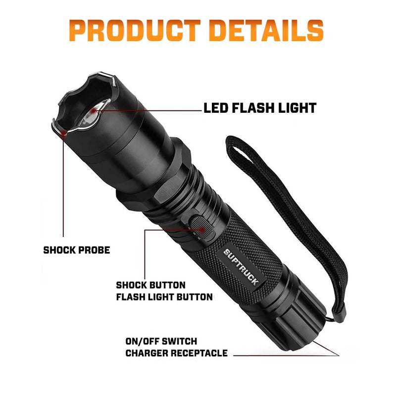 2025 Flash sale 75% Off  SUPTRUCK VoltGuard X95 Tactical Stun Flashlight Light in Dark, Power in Danger