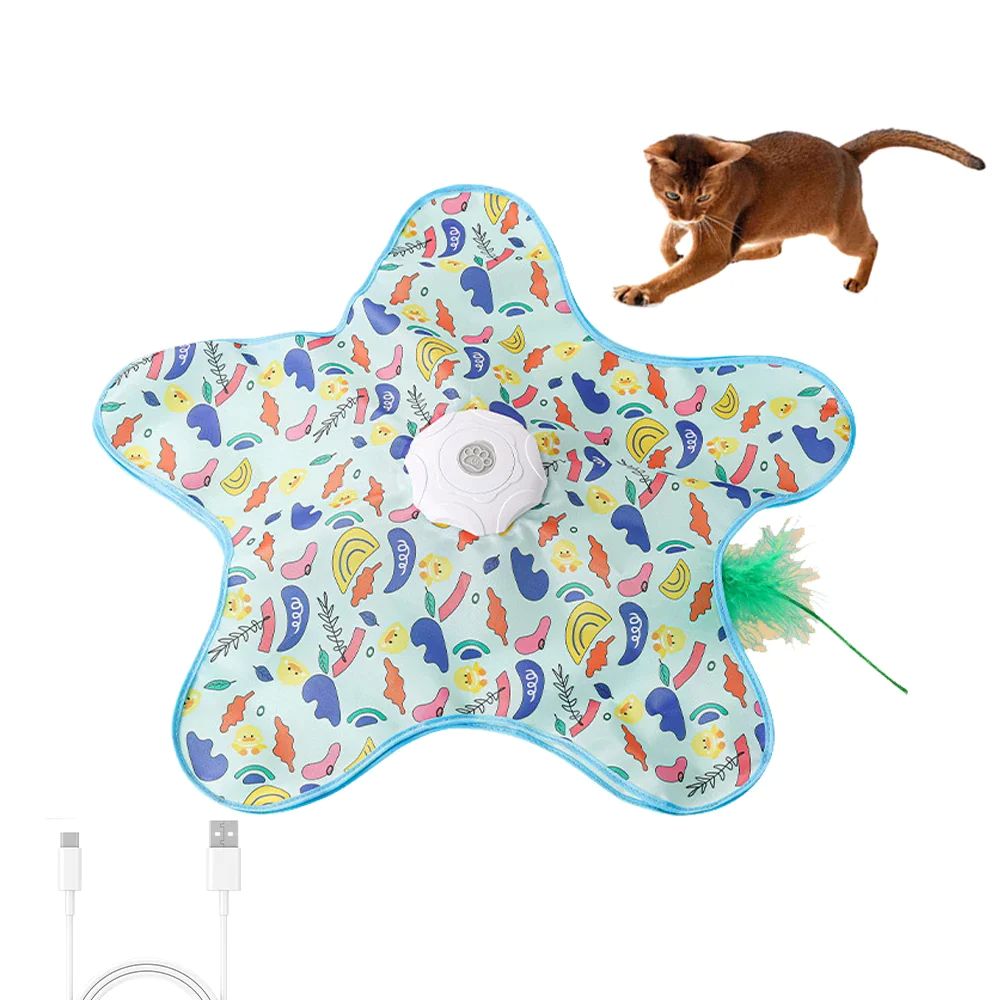 Interactive Hide & Seek Cat Toy With Moving Feather