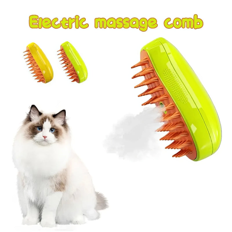 Rechargeable Steam Pet Brush for Pet Bathing