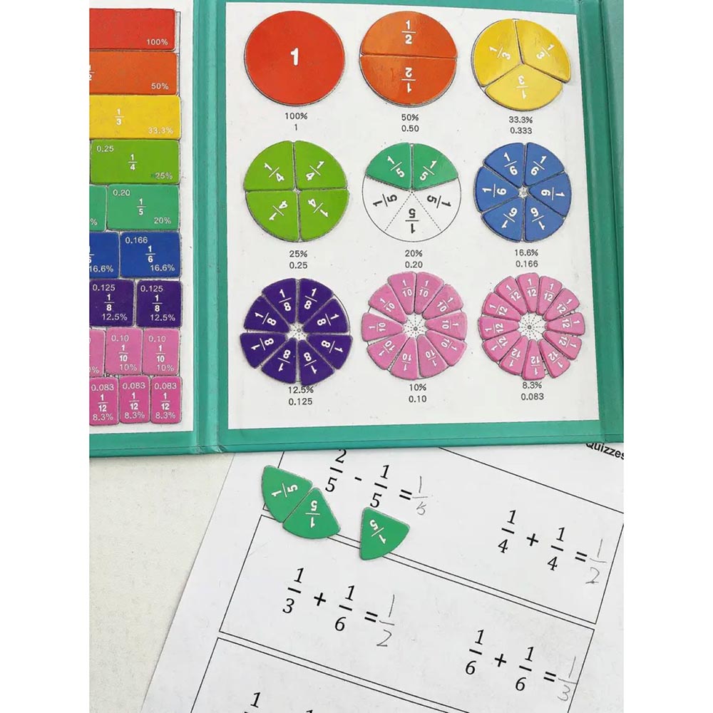 Magnetic Fraction Math Learning Book