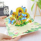 Vibrant 3D Butterfly & Daisy Pop-Up Greeting Card