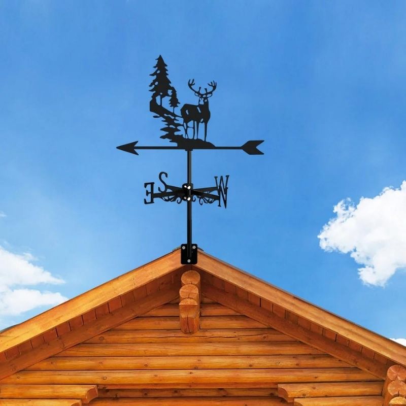 Forest Deer Stainless Steel Weathervane MW039