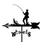 Fishing Stainless Steel Weathervane MW022