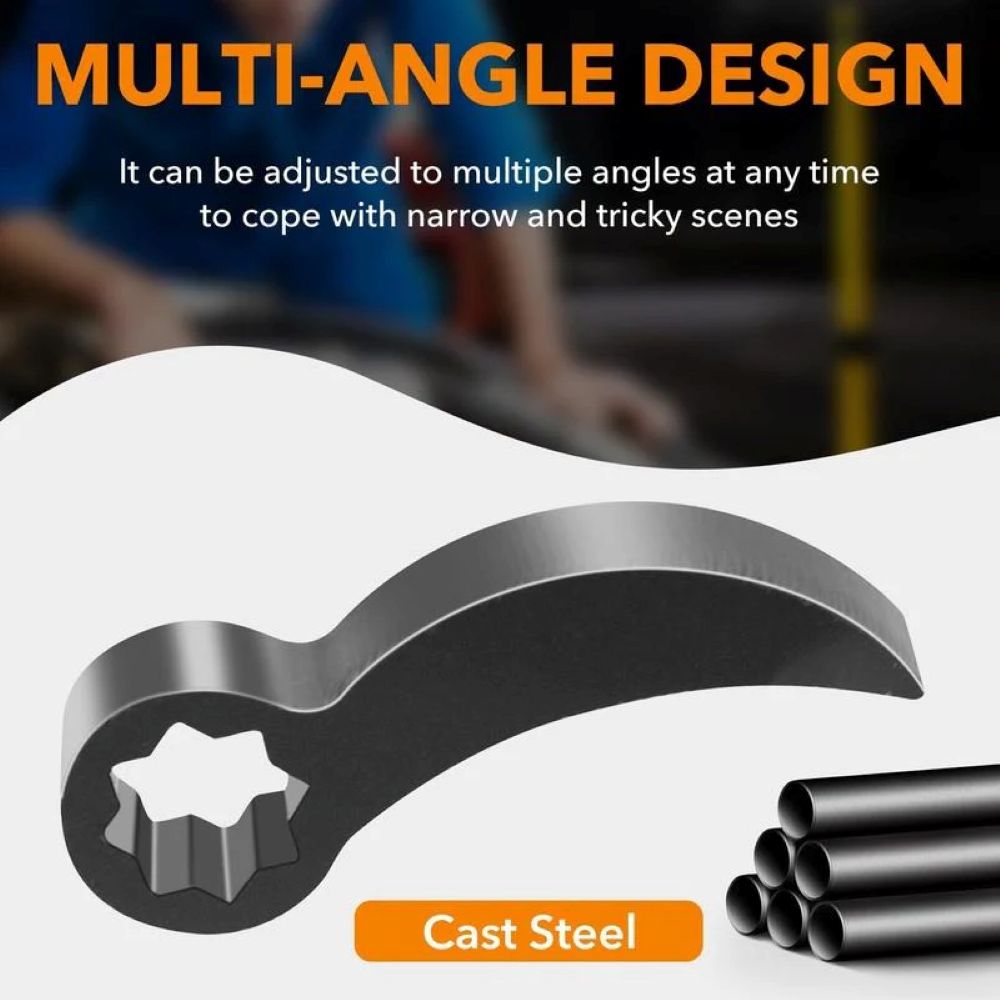 1/2 Inch Pry Bar Wrench Adapter Head – Multi-Angle CV Axle & Half Shaft Removal Tool