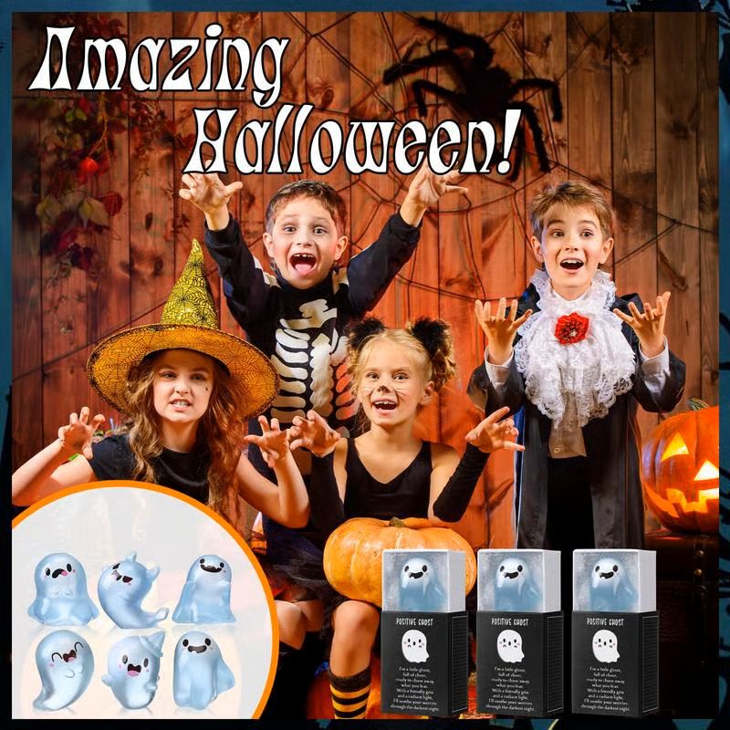 Glow in the Dark Mini Ghost Figures with Box