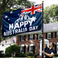Happy Australia Day Kangaroo Flag - C035