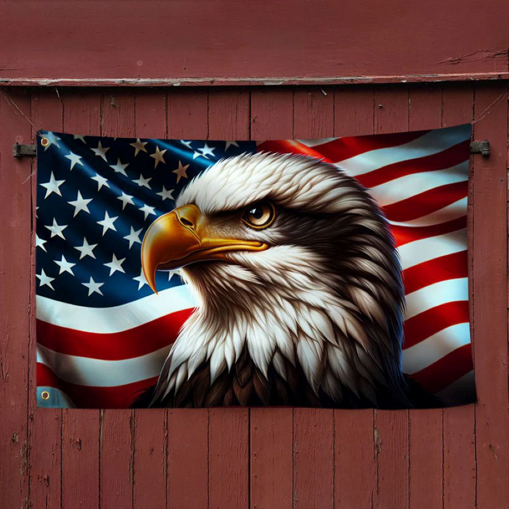 Patriotic Eagle American Flag - C033