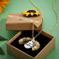 You Are My Sunshine Sunflower Necklace