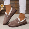 Women's Plush Round Toe Slip-on Flats