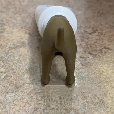 Pooping Dog Butt Toothpaste Topper