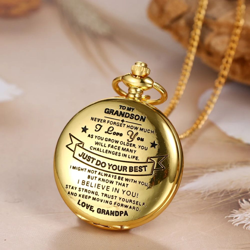 To Grandson / From Grandpa - Luxury Vintage Pocket Watch