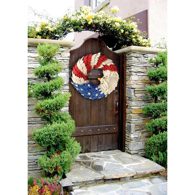 Handmade American Eagle Patriot Wreath