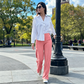 Wide Leg Pants Woman Yoga Pants with Pockets Stretch Loose Casual Lounge Sweatpants Petite/Regular/Tall