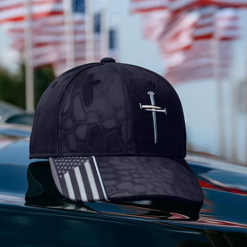 Adjustable Jesus 3 Nail Cross Hat