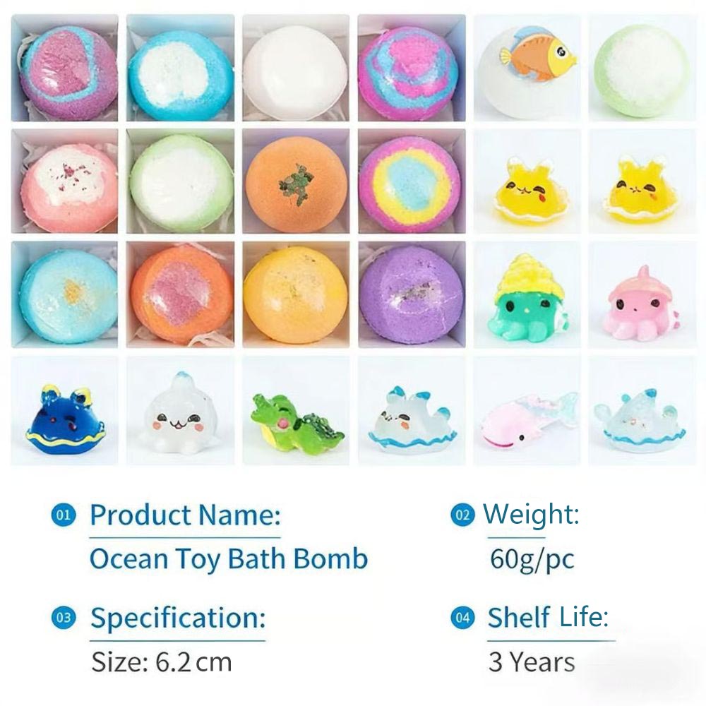 Bath Bombs For Kids – 12 Pack With Surprise Toys Inside, Easter Basket Stuffers