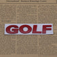 Golf - Emblem Sticker Badge, Funny Decals for Car, Truck, SUV, Motorcycle - TE033
