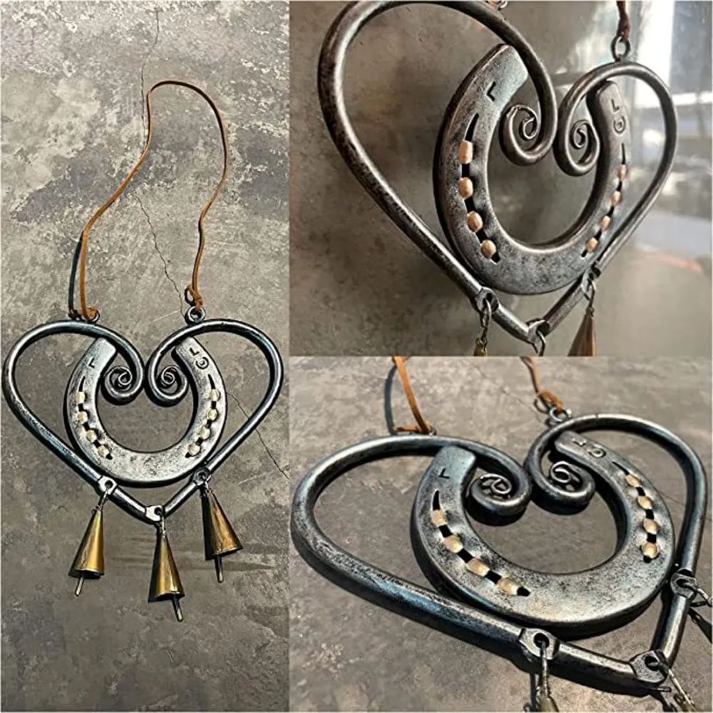 The Horseshoe Heart Wind Chime