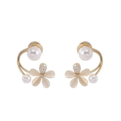 Elegant Flower Stud Earrings