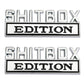 Shitbox Edition - Emblem Sticker Badge, Funny Decals for Car, Truck, SUV, Motorcycle - TE016